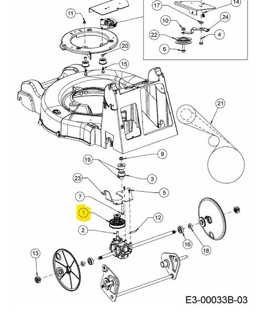 Variátor Dealer Mower fűnyíróhajtóműre (618-07324)