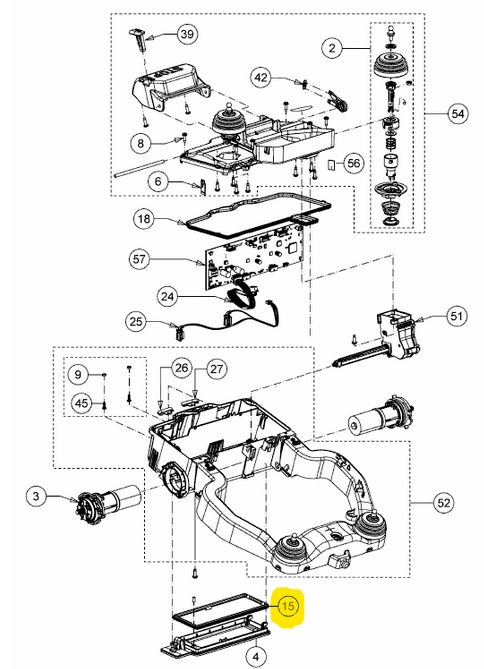 Tömítés XR5 és RK robotfűnyíró akkumulátorfedélhez (721-06141)