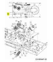 Ékszíj hajtás MTD PL75SD 1/2