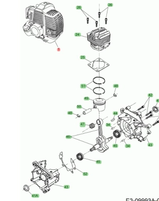 MTD Komplett motor BC 43 (092.63.723) thumbnail