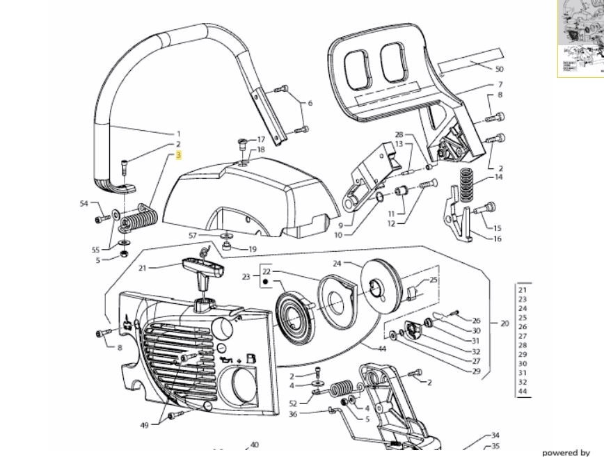 Rugó MTD láncfűrészhez / SG-2044770