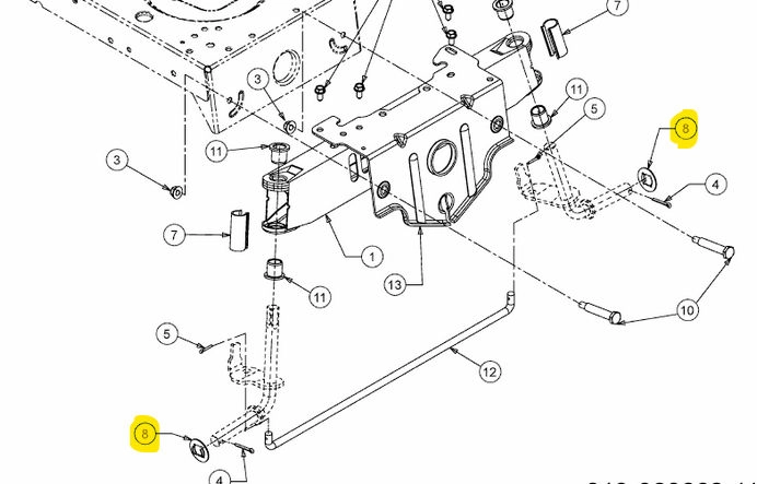 MTD kerékrögzítő alátét tengelycsonkra (736-04228B)