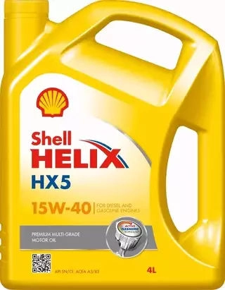 Shell Helix HX5 15W-40 motorolaj 4L, API SN Plus, SN/CF, ACEA A3/B3(12550046285)