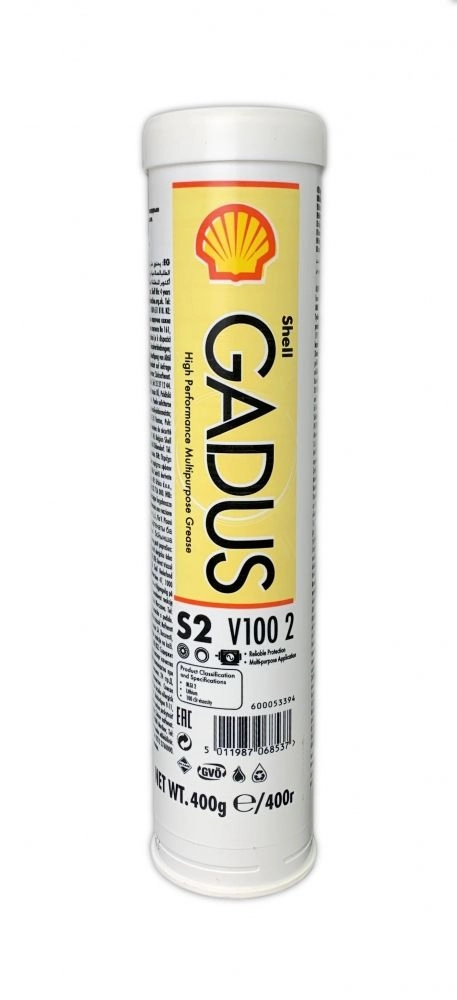 Shell Gadus S2 V100 2 lítium-hidroxi-sztearát szappan bázisú univerzális kenőzsír 0,4 kg (12550053534)