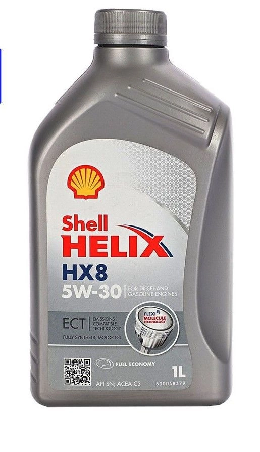 Shell Helix HX8 ECT 5W-30 motorolaj 1 L, API SN, ACEA C3, VW 504.00/507.00, MB 229.51/229.3 (12550048140) kép