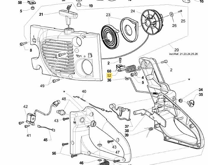 MTD GCS láncfűrész rezgéscsillapító rugó  (SG-2050840)