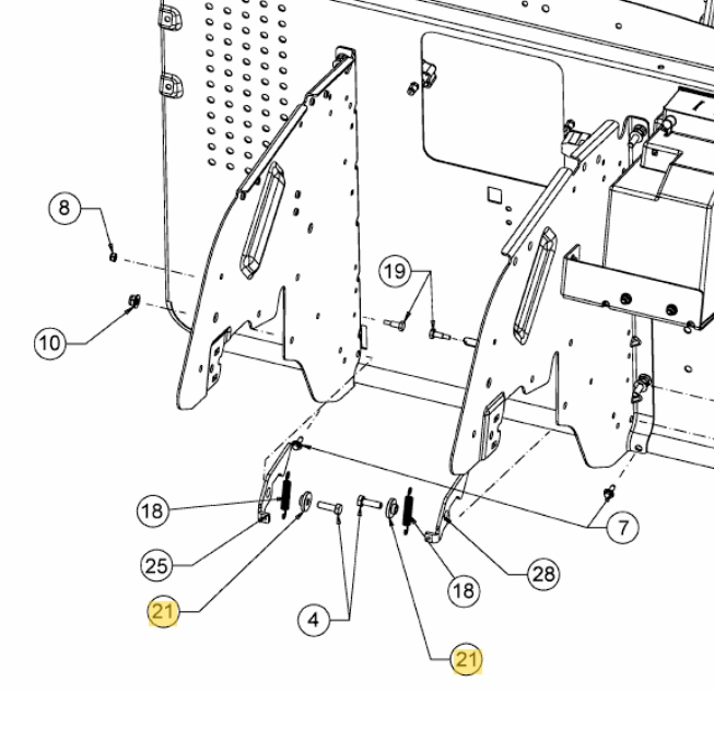 MTD Persely 0.320X0.500X0.197 (738-0958) kép