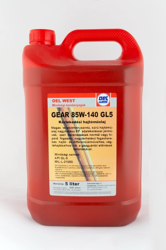 Oest Gear 85W-140 hajtóműolaj GL-5 5l (MGS 85W-140/5) kép