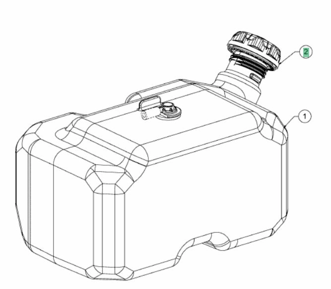 MTD üzemanyagtank sapka / 751-15242A (751-14767)