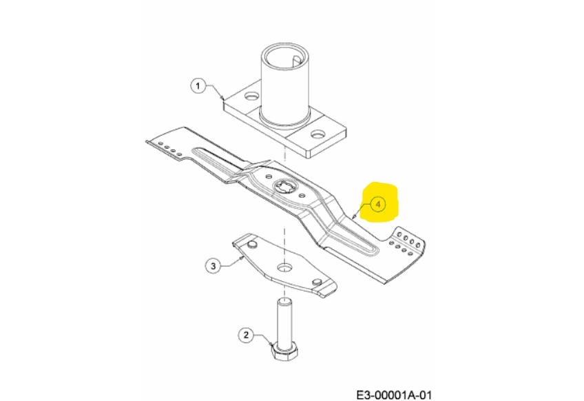 Mtd fűnyíró kés 46cm (742-05431)