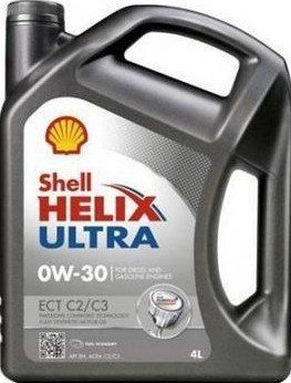 Shell Helix Ultra ECT C2C3 0W-30 motorolaj 4 L, API SN, VW 504.00/507.00, MB 229.52/229.51/229.31, Fiat 9.55535-GS1/9.55535-DS1 (12550046306) kép