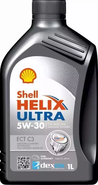 Shell Helix Ultra ECT C3 5W-30 motorolaj 1 L, ACEA C3, API SN, MB 229.51, 229.31, BMW LL-04, GM dexos2™ (12550049781) kép