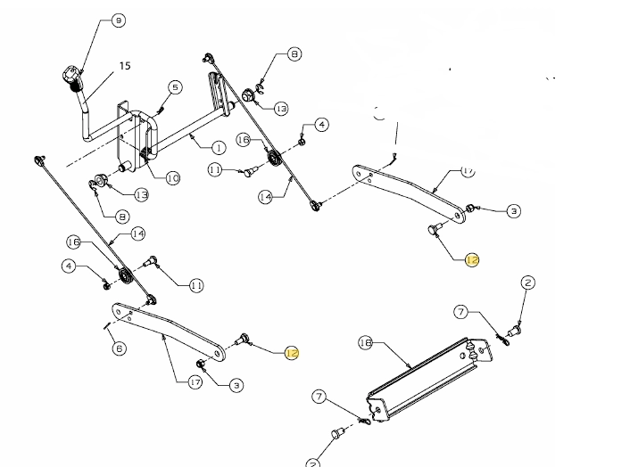 MTD csavar 0,5*0,267:3/8-16 / 738-0380 kép