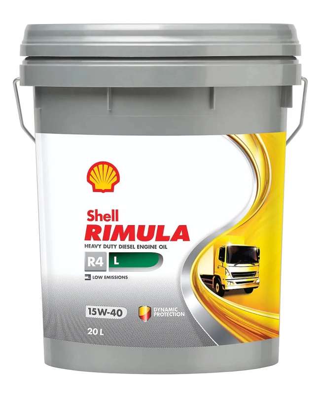 Shell Rimula R4 L 15W-40 motorolaj 20 l API CK-4, CJ-4, CI-4 Plus, CI-4, CH-4, SN; ACEA E9 és E7 (12550047251) kép