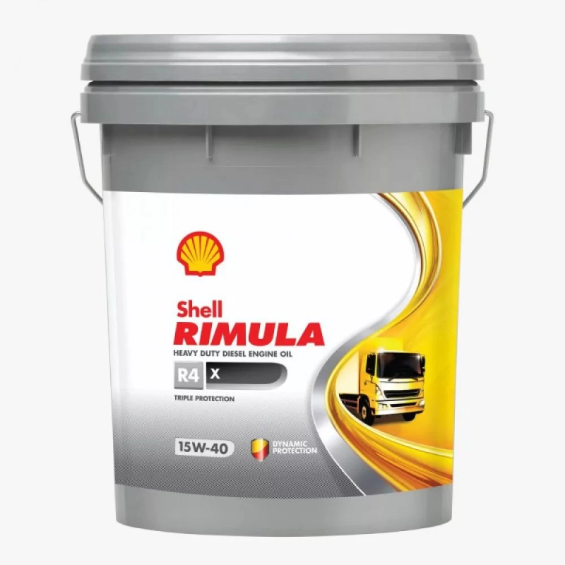 Shell Rimula R4 X 15W-40 motorolaj 20 L , API CI-4, CH-4, SL; ACEA E7, E5, E3, MAN M 3275-1, MB 228.3, (12550036738) kép