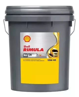 Shell Rimula R6 LM 10W-40 motorolaj 20 l API CJ-4, CI-4, CH-4; ACEA E6, E9, MAN M 3477, 3271-1; MB 228.51, Renault Trucks RLD-2; Volvo VDS-4(12550044858) kép