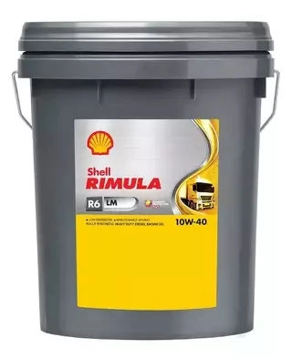 Shell Rimula R6 LM 10W-40 motorolaj 20 l API CJ-4, CI-4, CH-4; ACEA E6, E9, MAN M 3477, 3271-1; MB 228.51, Renault Trucks RLD-2; Volvo VDS-4(12550044858)