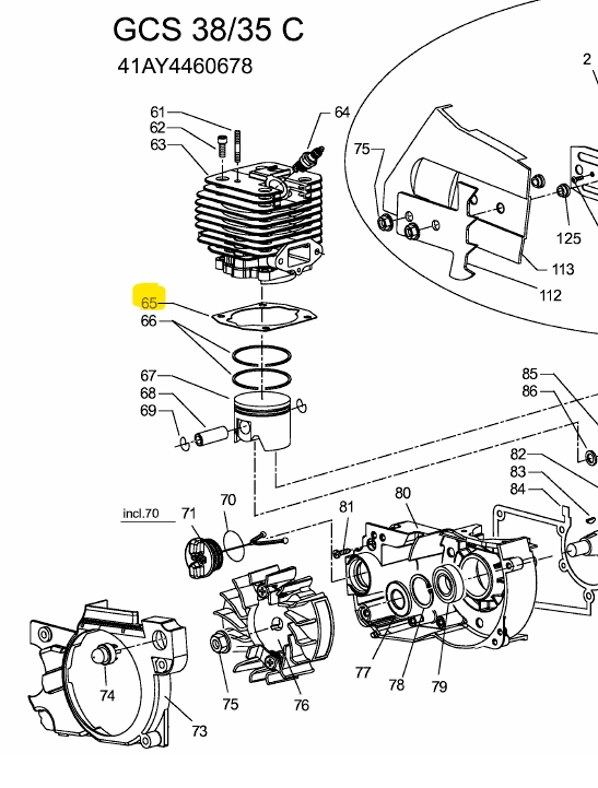 MTD GCS 38/35 hengertalp tömítés (SG-2044610) kép