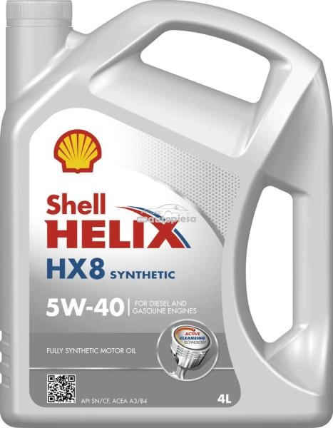 Shell Helix HX8 5W40 SN+ motorolaj 4L, API SN Plus, ACEA, A3/B4,MB 229.3, VW 502.00/505.00, Renault RN0700, RN0710, Fiat 9.55535.M2 (12550070336)