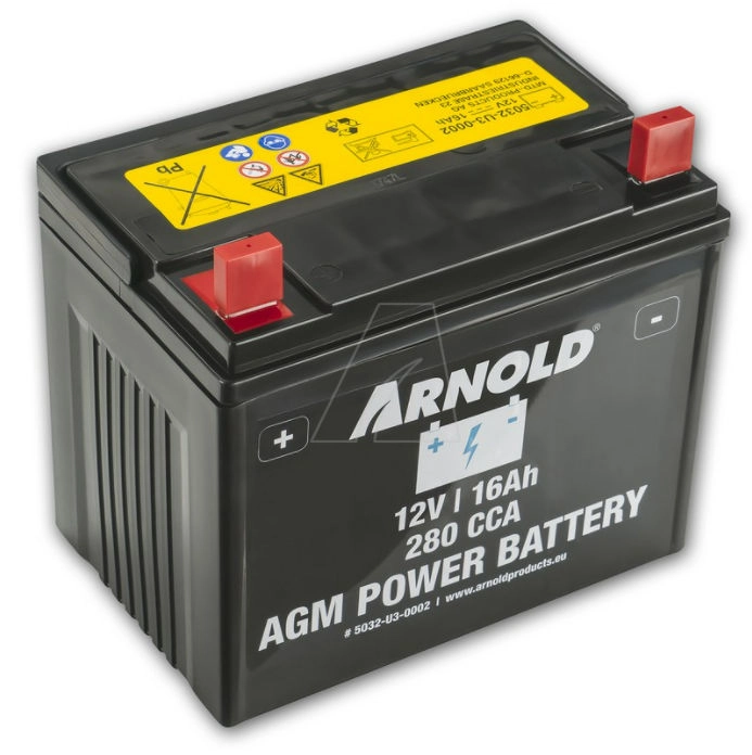 Arnold akkumulátor 12V 16 Ah - fűnyító traktorokhoz  5032-U3-0002 (725-1705E)