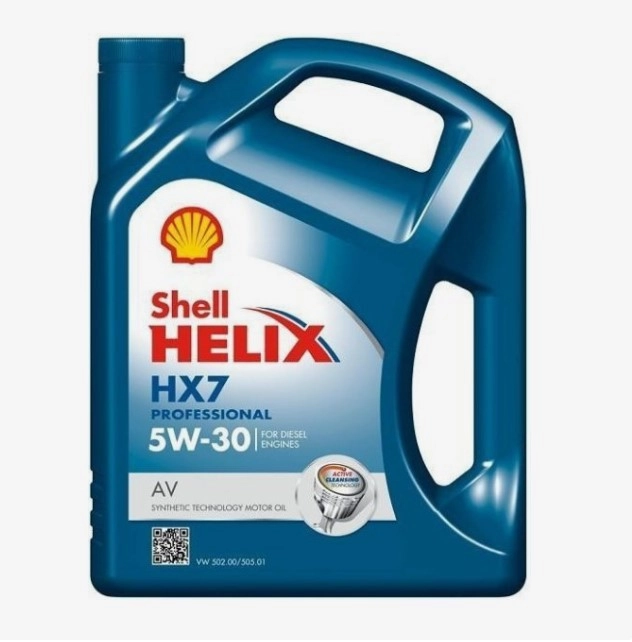 Shell Helix HX7 Professional AV 5w-30 motorolaj 5 L, ACEA C3, VW 505.00/505.01 (12550046292) kép