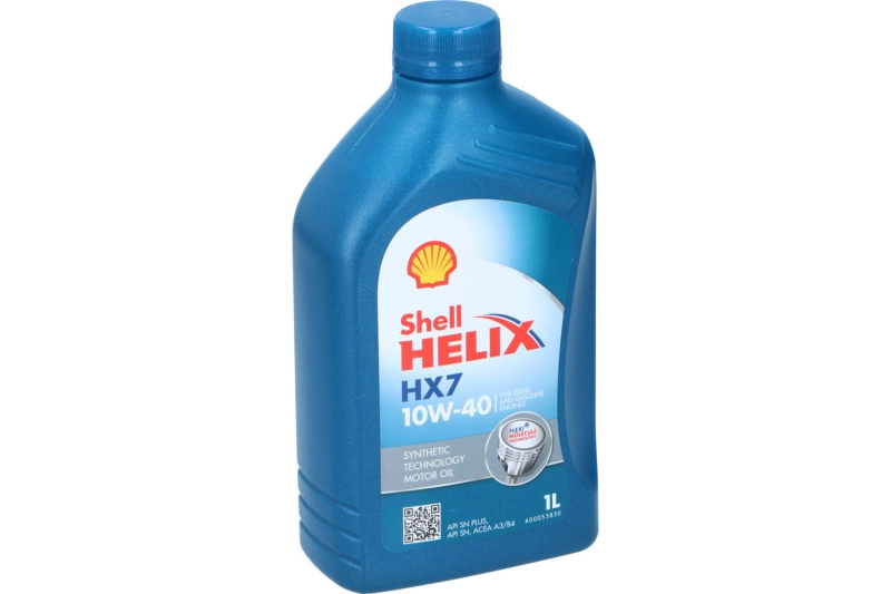 Shell Helix HX7 10W-40 motorolaj 1L, ,API SN, ACEA A3/B3, A3/B4, MB jóváhagyás 229.3, VW 501.01/505.00,  (12550070412)