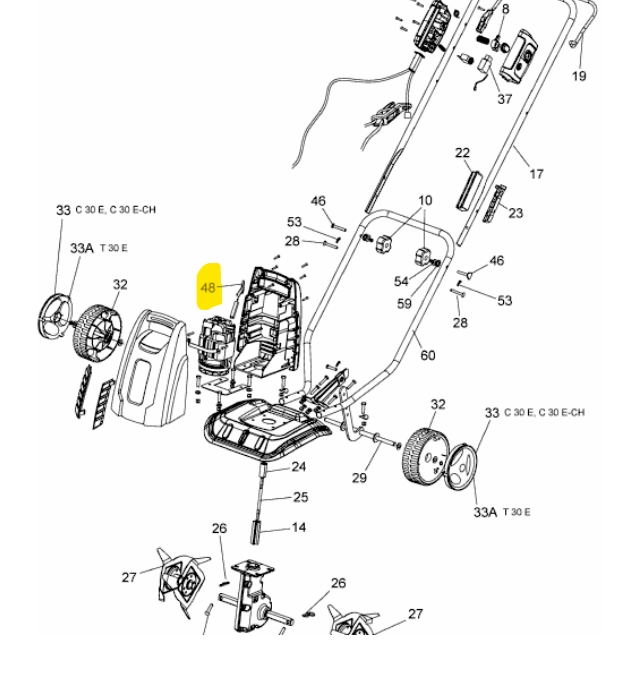 MTD elektromos kapálógép relé-panel (092.61.449) kép