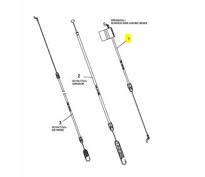 MTD fékbowden (746-04438)