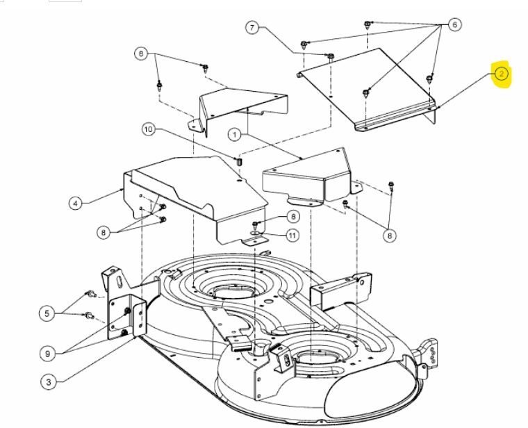 MTD késházburkolat XZ5 L107 (703-20626637)