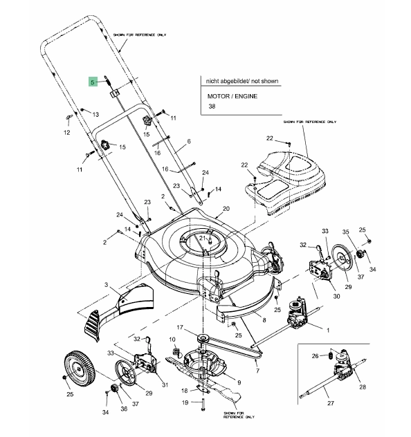 MTD Bowden, fék (746-04203)