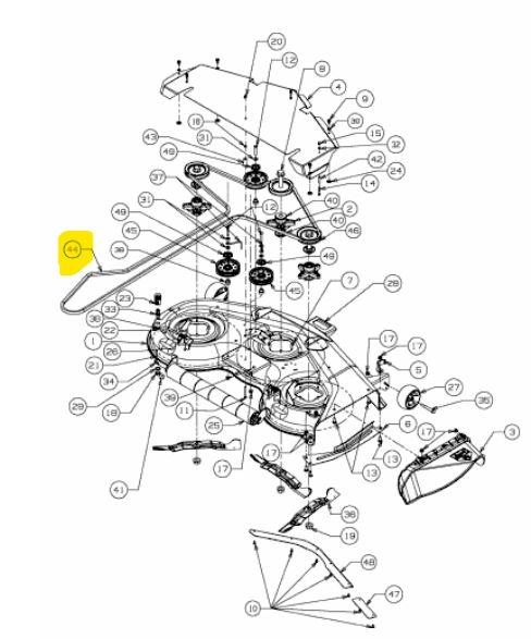 MTD ékszíj BELT:V:A SEC x 184.25 HI PERF. (754-04188)