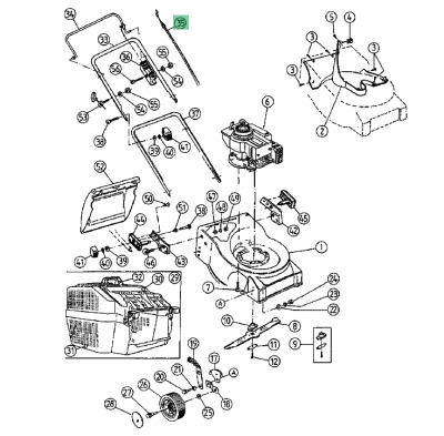 MTD bowden motor-fék (746-1066) thumbnail