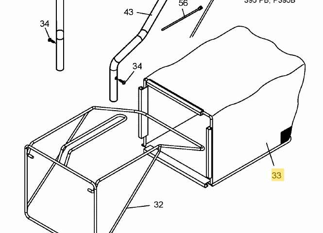 MTD 395 PO, 395 SPO fűgyűjtőzsák (SG-2046920) kép