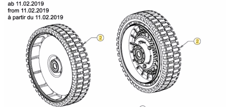 MTD fűnyíró kerék, hátsó 200mm (634-05906)