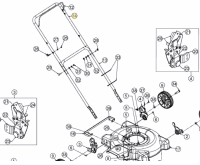 MTD kormány tolókar, felső (749-04933637) thumbnail