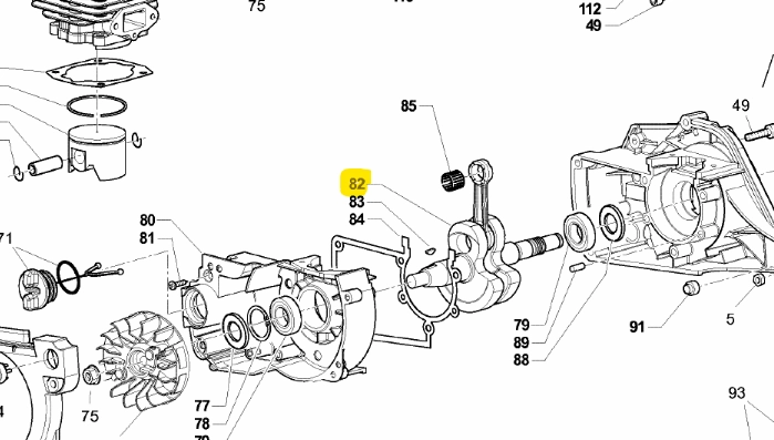 MTD GCS 46 főtengely (SG-2050860) kép