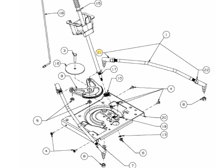 MTD kormánygömbfej B/JNT:1/2-20:LOCK (723-05013)