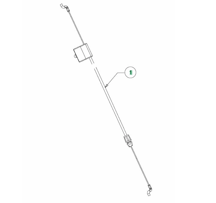 Bowden fék MTD 46PO, MTD46, CC53 1385mm (746-05031)