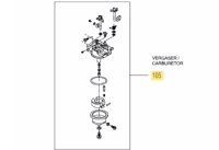 MTD karburátor 1P70WHB, WHA motorokhoz (751-12109) thumbnail
