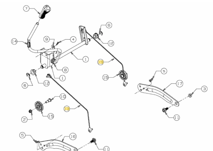 Bowden CBL.LIFT.16.16 LG (746-0968)