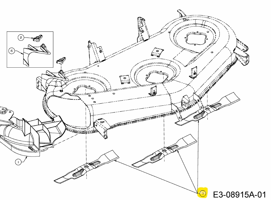 Cub Cadet Mulch kés  17.27