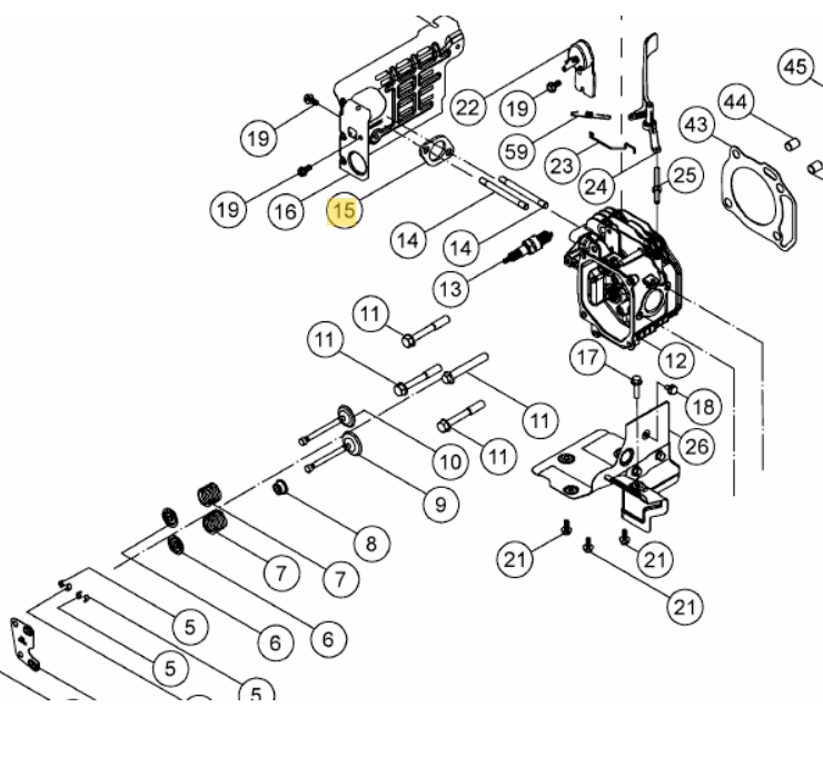 MTD kipufogó tömítés 7T90 (751-156581) kép