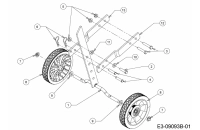 MTD kapálógép mankókerék, 180mm, 734-1911B (734-06165) thumbnail