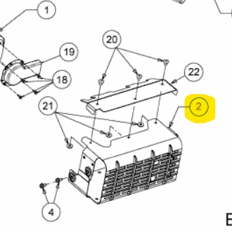 MTD kipufogó hővédő lemez (683-05460A-S) kép