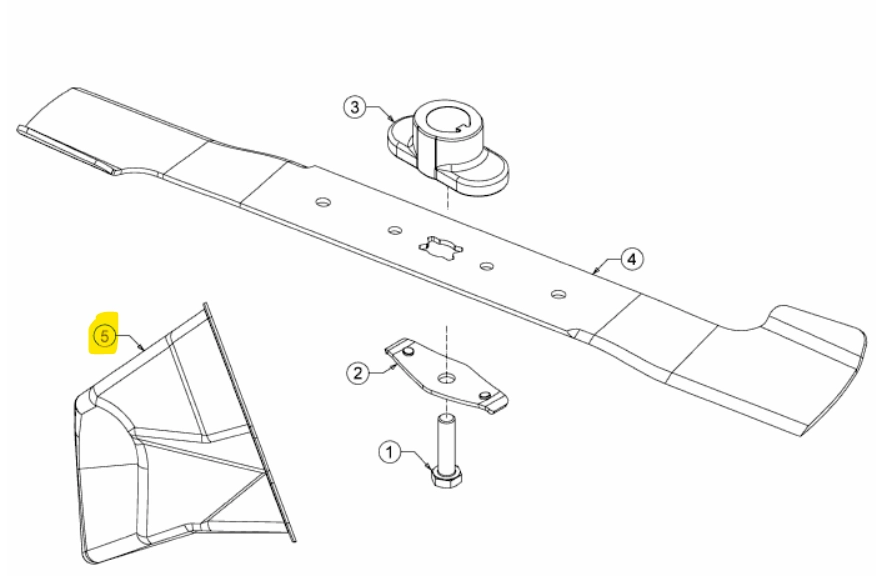 MTD mulcsdugó P deck (731-16051A) kép