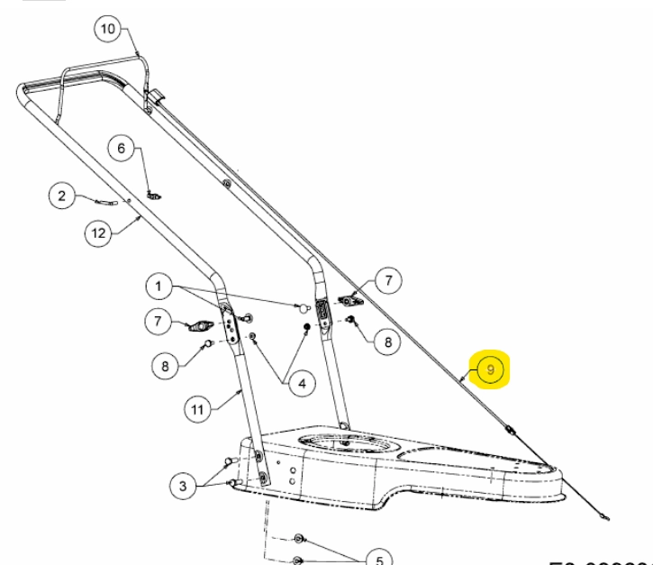 MTD motor-fék bowden (746-05141)