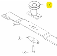 Fűnyíró késtartó, MTD 46SPO 22,2mm 748-04016A (687-05229) thumbnail