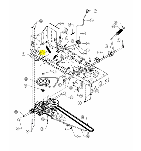 MTD rugó 0,94*6,75 LG / 732-04746