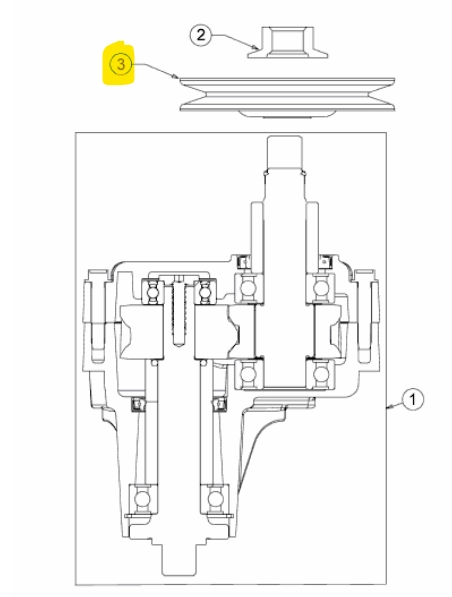 MTD ékszíjtárcsa (756-05242A) kép