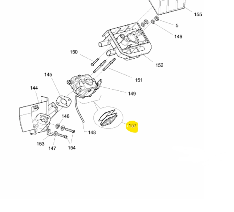 MTD GCS láncfűrész (csak) membran szett (SG-2045400) kép